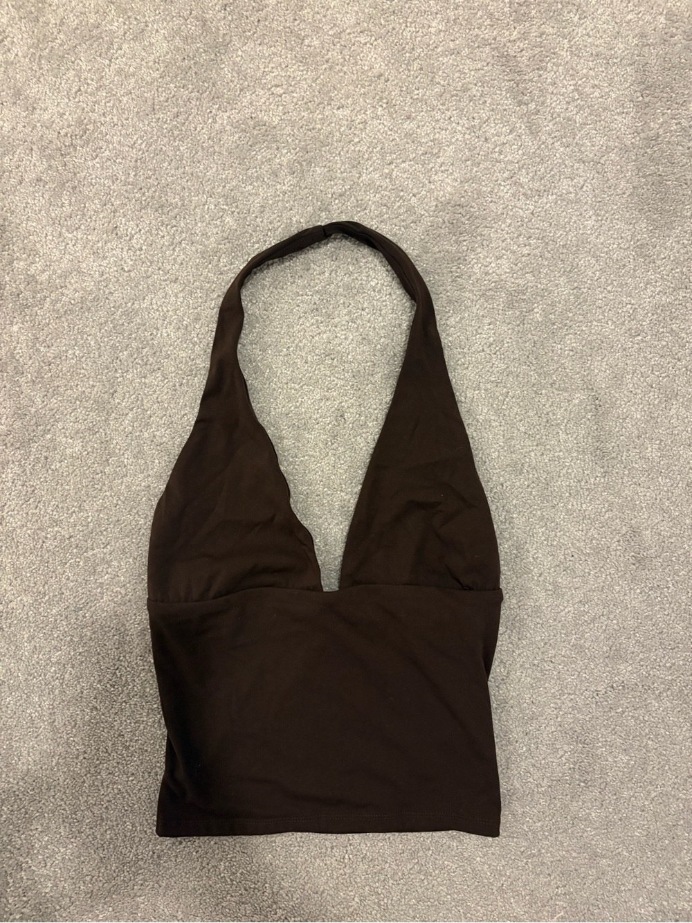 Garage Brown Halter Top